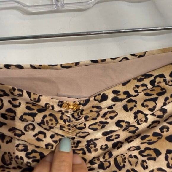 PQ Swim Basic Leopard Print Bikini Bottom Sz L NWT - Picture 7 of 11